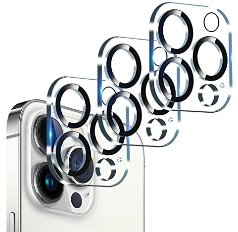 IBETEK Protezione Fotocamera Posteriore Compatibile con iPhone 12 Pro Pellicola Fotocamera,3 Pezzi Vetro Temperato Protezione Fotocame, Anti-graffio, Durezza 9H,Bubble Free