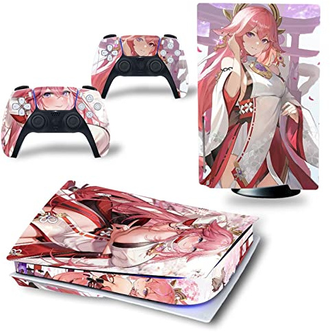 BUCEN Per PS5 Skin Disc Edition Anime Console E Controller Vinile Cover Skin Wraps per PS 5 Disc Version 49099 AntiGraffio