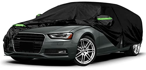 Autoabdeckung Wasserdicht Kompatibel mit 2006-2024 Audi A4 B8/8K B9/8W, Atmungsaktiv Vollgarage Autoplane für Regen Sonne Staub Schutz Auto Abdeckplane Abdeckung