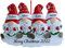 2024 Personalisierte Weihnachtsornamente Familie von 4, individueller Name Harz Ornament für Weihnachtsbaum Dekoration Urlaub Dekor kreative Geschenke