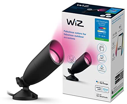 WiZ Tunable White and Color Outdoor Spot, dimmbar, warm- bis kaltweiß, 16 Mio. Farben, 12V, smarte Steuerung per App/Stimme über WLAN