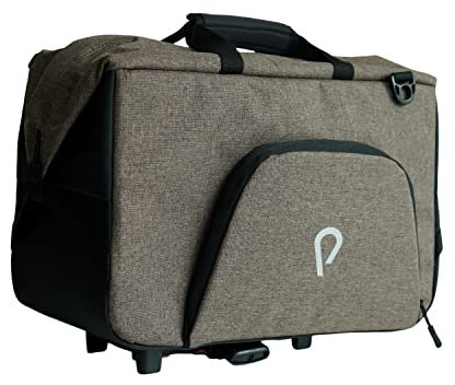 Vincita Big Nash Fahrradtasche – Universal-Schnellverschluss, geeignet für alle Fahrräder. (Dunkelbraun, Big Nash)