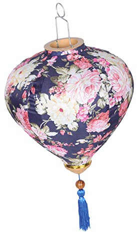 DOITOOL Antike Laterne Asiatische Laterne Glückliche Hängende Verzierung Laternenlampenschirm Laternendekoration Chinesische Orientalische Laternen Partyzubehör Stoff Ornamente Wasserdicht