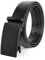 Sunya Ceinture Homme Cuir Noir, Réglable à Cliquet Ceinture Boucle Automatique 35mm pour Jeans les Pantalons Costumes