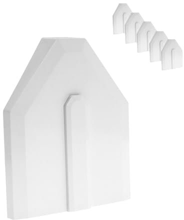 Universal Glazing Bar End Cap Conservatory Roof Rafter Trim - White, 5 Pack