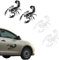 Stickers Adesivi Scorpione, 4 Pezzi adesivi logo scorpioni specchietti, Adesivi Animali Simulazione Auto, Adesivi per Auto per La Decorazione della Casa del Corpo Dell'Auto