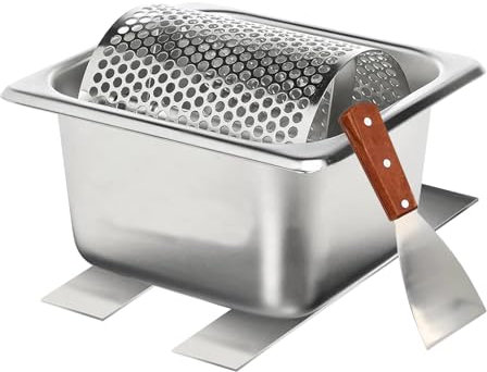 Butterroller-Gürtel mit Ständer, Butterroller-Werkzeug, Edelstahl-Butterroller, langlebiger Butterverteiler, Edelstahl-Butterwerkzeug, rotierendes Buttering, für Küche mit Buttermesser Maisbrot Steaks