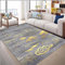 Teppich Glitzer Carpet Living Room Grau Abstraktes Design Schlafzimmer Teppich Wohnzimmer Teppich Waschbar Babyzimmer Teppich 70X140CM