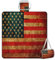 Mularoka Picknickdecke mit USA-Flagge, wasserdicht, sanddicht, faltbar, Stranddecke, 150 x 145 cm, extra groß, tragbar, waschbar, Outdoor-Matte für Camping, Park, Gras, Wandern, Reisen
