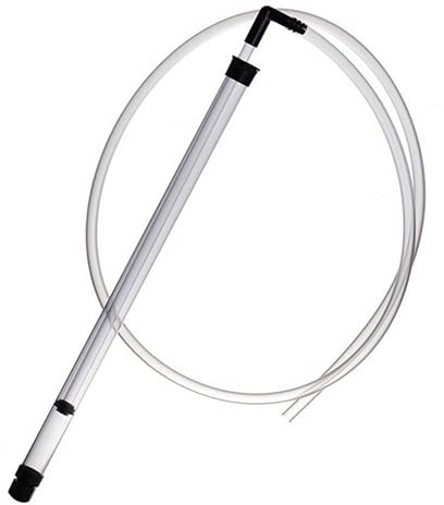 Automatischer Siphon mit Pumpe und Reduzierstück | Siphon zum Abfüllen von Wein und Bier | Selbstbrau Zubehör für Gärbehälter | 44 cm Siphonlänge und 150cm Schlauchlänge