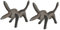 STOBAZA 2St dekoratives Eisenhandwerk als heimische Tierdekoration Figur Skulptur Figur Ornament Animal Figures Living Room Decoration bastelsachen Eisen Esel kleine Skulptur