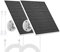 Panneau Solaire pour Caméra Extérieure Eufy, Compatible avec Eufycam, Alimentation Continue, Panneau Solaire avec Câble de Chargement 9.8ft, Etanche IP65, 2 Paquets