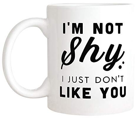 Tasses À Café Funny Introvert Shy Friend Best Friend Roommate Mug Ceramique Art Tasse Personnalisable Idéal Tasse Café pour Travail Collègue Couple 330ML
