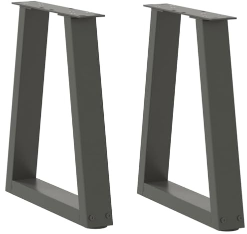 vidaXL Couchtischbeine V-Form 2 Stück Anthrazit 28x(42-43,3) cm Stahl