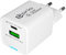 prio Ladegerät GaN Power 20W PD (USB C) + QC 3.0 (USB A) weiß