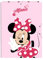Minnie Mouse NAIVE - Mappe mit 3 Klappen, ideal für Kinder verschiedener Altersgruppen, bequem und vielseitig, Qualität und Widerstandsfähigkeit, 26 x 36,5 cm, hellrosa, M, Casual