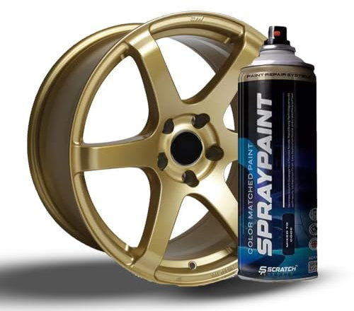 Rally Gold Alloy Wheel Paint – Premium Metallic Finish for Alloy Wheels, Durable & Scratch-Resistant Coating, High-Gloss Shine, Quick-Drying Spray for Easy Application, Professional-Grade Formula