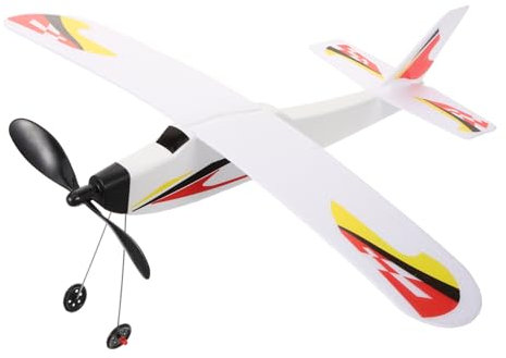 GLSTOY Airplane Model Toy Rubber Band Airplane Aeroplane Glider Aeroplanes for Boys and Girls Easy Assembly Fun Outdoor Play Random Style
