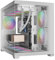 GAMDIAS Aura GC10M WH Boîtier PC Micro Tour M-ATX, Panneau en Verre Trempé sans Joint, 3 Ventilateurs ARGB 120 mm Intégrés, Installation sans Outils, Filtre à Poussière Magnétique, Blanc