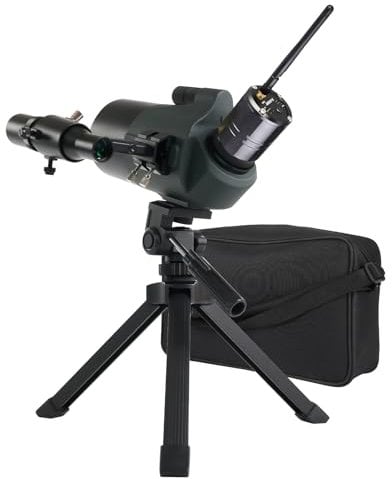Svbony SV41Pro Mak Spektiv, 28-84X80 FMC Dual Speed Fokus, Wasserdichtes Spektive mit Stativ für Stargazing Mond Archery Vogelbeobachtung(Mit WiFi Spektiv Kamera und Sucherfernrohr)