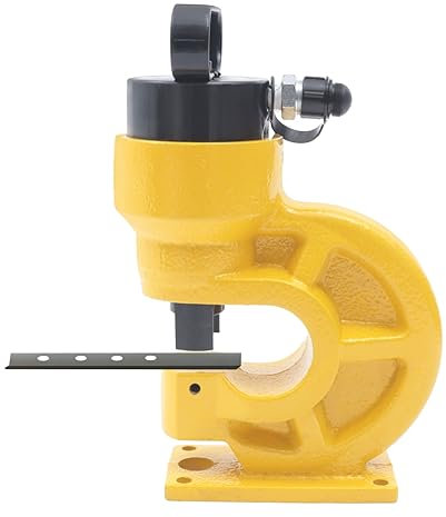 LANNADD Lochstanzer, 31T Elektrischer Hydraulischer Locher, Hydraulische Stanzmaschine Mhp-20 Mit 5 Matrizen (ø 10,5–20,5 Mm), für Stahl, Eisen, Aluminium, Kupfer,Channel-Steel