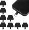 BOHUIZ 8 Stück Handykette Halterung, Handy Patch Ersatzzubehör Handy Lanyard Pads Handysicherung Handykette Universal Pads Handy-Pad Lanyard Adapter für die Meisten Smartphones