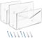 HOMSFOU 2piezas Soporte De Correspondencia Acrílico Transparente Para Oficina Y Hogar Organizador De Cartas De Pared Escritorio Para Archivar Cartas Y Documentos