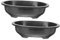TOYANDONA 2 Macetas Rectangulares para Plantas De Interior Macetas Anchas Y Profundas Macetas para Jardín Macetas De Entrenamiento Macetas Altas Ovaladas Macetas para