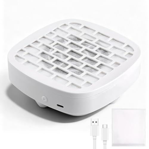 uinnossvc Nail Dust Collector, Compact Vacuum Fan Dust Collector Nail Salon | Electric Dust Suction Machine with 10 pcs Filter, Acrylic Nail Polishing for Home Use Nail Studio Home