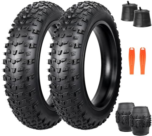 WEEROCK Neumáticos para bicicleta eléctrica de 20/26 pulgadas, 20/26 x 4,0 pulgadas, resistente, a prueba de pinchazos, neumáticos plegables para bicicleta eléctrica, bicicleta de nieve/MTB con tubo