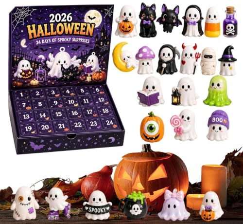 Halloween Countdown Adventskalender Figuren, Ornamente und Wohndekoration