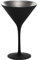 Stölzle Lausitz Elements Cocktailgläser Schwarz/Silber 6er-Set 240 ml – Stilvolle Cocktail Gläser ideal für Martini & Manhattan – Martinigläser aus bleifreiem Kristallglas – Spülmaschinen- & stoßfest