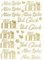 Ideen mit Herz 3-D Sticker Deluxe | Zur Hochzeit, verschiedene Hochzeitsmotive | Erhabene Aufkleber | Bogengröße: 21 x 30 cm (Alles Liebe | Viel Glück | gold)