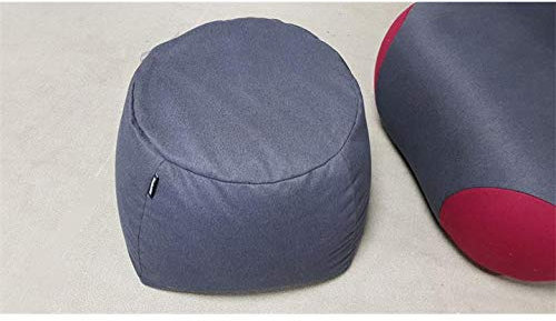 Möbel Akut Pouf Hocker freistil 171 Sitzkissen Stoff dunkelgrau rund 55 cm ROLF Benz