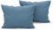 Dreamzie Fundas de Almohada (Juego de 2) - para Las Almohadas 40 x 80 cm, Azúl, Microfibra (100% Poliéster) - Fundas de Cojines de Calidad con una Suavidad Incomparable