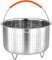 Cesta de vapor para olla instantánea, cesta de vapor de verduras de acero inoxidable para macetas (8 cuartos de galón)