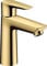 hansgrohe Wasserhahn Talis E (wassersparende Armatur mit Auslauf Höhe 150mm und Zugstangen-Ablaufgarnitur) Polished Gold Optik