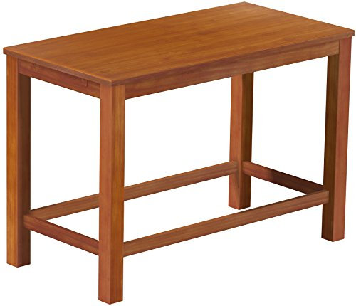 Hochtisch Rio Classico 160x80 cm Kirschbaum mit Fußleisten Bartisch Holz Tisch Pinie Massivholz Stehtisch Bistrotisch Tresen Bar Thekentisch Echtholz Größe und Farbe wählbar Brasilmöbel
