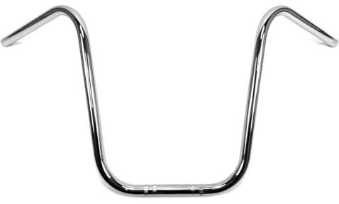 7/8 Inch (22mm) Lenker Universell Ape Hanger 38cm Verchromt