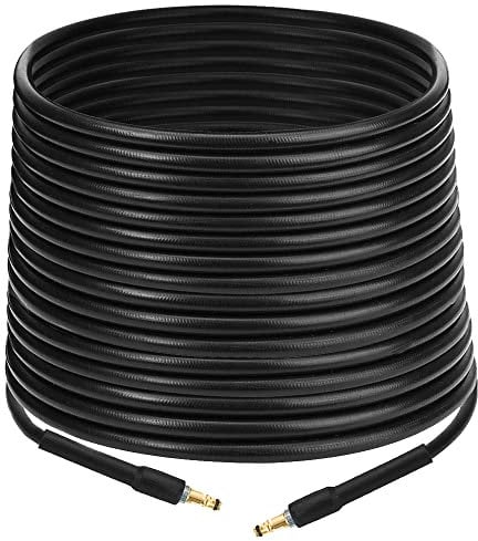 UDODIY 10M Pressure Washer Hose, High Pressure Washer Accessories Replacement Extension Hose, Click Type Plug Quick Connector, Drain Cleaning Kit for Karcher K2 K3 K4 K5 K6 K7