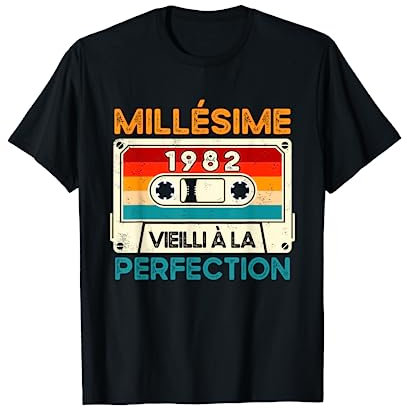 Millésime 1982 Cadeau 43 Ans Homme Anniversaire Humour T-Shirt