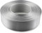 Netuno 1x Satinband Silber 25 mm x 32 m silbernes Schleifenband Geschenkband Silber Dekoband Stoffband Satinrolle Satinbänder silberne Schleife Geschenk Dekoration Satinband silver ribbon silk