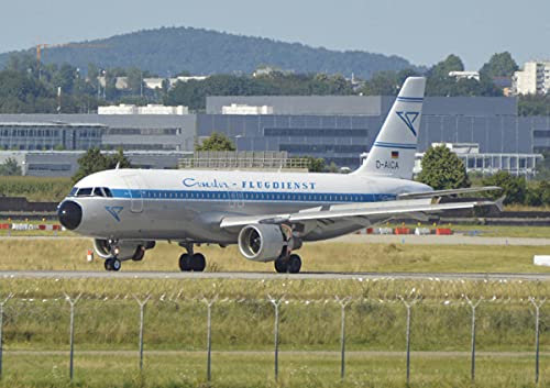 CALVENDO Poster 42,0 x 29,7 cm Querformat Condor - Airbus A320, Poster DIN A3 quer| Bilder, Kunstdruck, Wandbild, Wanddeko, Prints ohne Rahmen