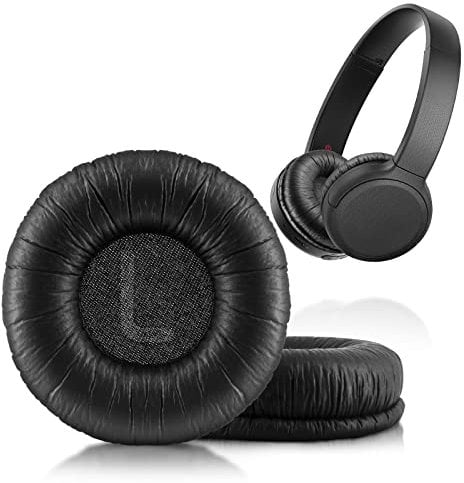 Cuscinetti auricolari di ricambio compatibili con cuffie wireless Sony WH-CH510 (nero)