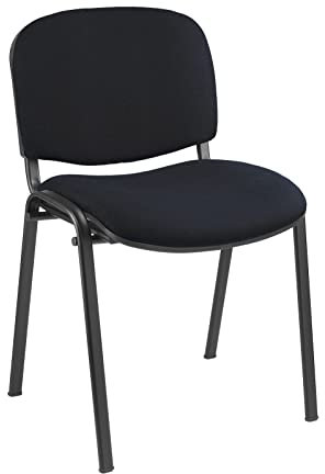 10x Polsterstuhl Stapelstuhl 470/820 x 545 x 425 mm, tiefschwarz/schwarz