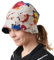Chapeau Femme Soleil Pliable Doublé en Coton Bio, Bonnet Casquette D'Été avec Protection UV UFP 50, Bob Floppy À Motifs pour Peau Sensible Chimio Fleur Gris