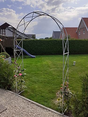 GardenAndPools Rosenbogen Venlo Pergola Gartenbogen Rosensäule Metall Rösenbogen Rozenboog (120, Schwarz)