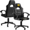 BraZen Ergonomic Office Gaming Chair for Adults Computer Adult Gaming Chair PC Red Mid Back Computer PC Ergonomic Video Gamer Chairs For Adults - Valor Black