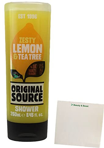 Original Source Zesty Lemon & Tea Tree Duschgel (250ml Flasche) + usy Block