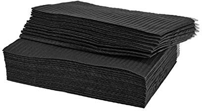 ATOMUS 20Pcs Disposable Waterproof Mat Leakproof Clean Tablecloths Underpad Beauty Salon Tattoo Protector Pad Sheet(black)